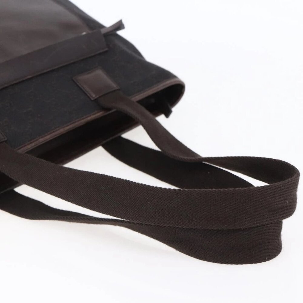 GUCCI GG Canvas Tote Bag Brown Silver 34339 Auth 149975 - Picture 8 of 16